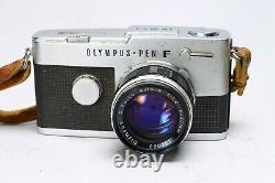 Olympus Pen-ft 35mm Half Frame Film Camera + 40mm F/1.4 Zuiko Lens, Case