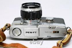 Olympus Pen-ft 35mm Half Frame Film Camera + 40mm F/1.4 Zuiko Lens, Case