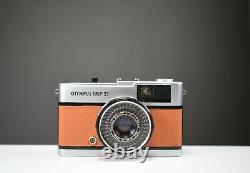 Olympus Trip 35 Film Camera with Zuiko 40mm f2.8 Lens Orange Leather Serviced