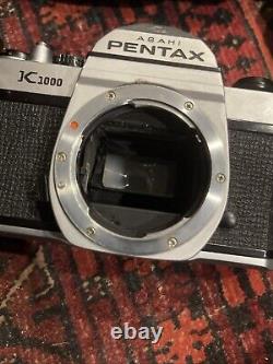 PENTAX ASAHI K1000 35mm Film Camera with 50mm Pentax 1.2 Smc Lens Tested Good