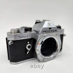 PENTAX MX SILVER 35mm SLR FILM CAMERA BODY with Working Meter