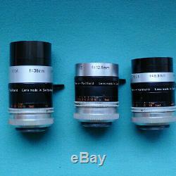 Paillard BOLEX H8 REFLEX 8mm Film Movie Camera Lenses Case Excellent