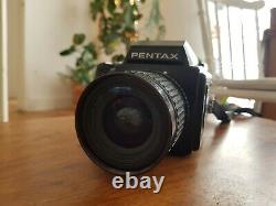 Pentax 645 120mm camera + 45mm f2.8 lens + 75mm f2.8 lens