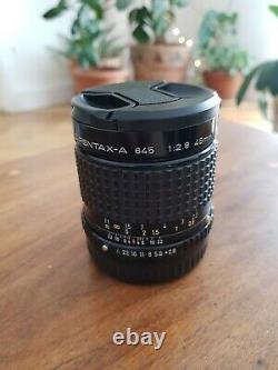 Pentax 645 120mm camera + 45mm f2.8 lens + 75mm f2.8 lens