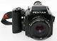 Pentax 645 Medium Format Camera + Smc Pentax-a 75mm 2.8 Lens + 220 Film Holder