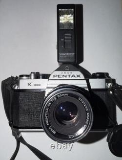 Pentax Asahi K1000 35mm Film Camera With50mm Lens Film Tested & Working