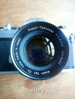 Pentax Asahi Spotmatic SPF SLR 35mm Film Camera with 55mm f/1.8 Takumar SMC Lens