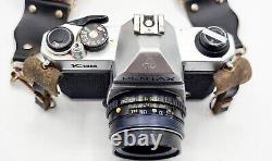 Pentax K1000 35mm Film Camera 50mm SMC Lens, 200mm Tele Converter Lens, Flash +