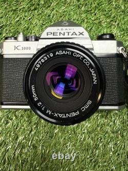 Pentax K1000 35mm Film Camera with Pentax-M 50mm f/2 Lens Tested Works
