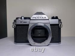 Pentax K1000 35mm SLR Film Camera with 50mm F/2.0 Lens Read Description