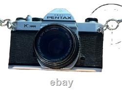 Pentax K1000 35mm SLR Film Camera with 50mm Lens Kit Tested Working