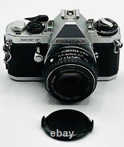 Pentax ME F 35mm SLR Film Camera w Pentax-M 50mm f1.7 lens Tested Excellent