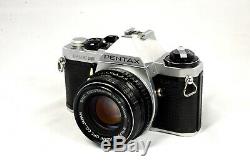 Pentax ME Super 35mm SLR Camera Kit with 50mm Lens Very Good