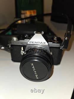 Pentax ME Super 35mm SLR Film Camera, Lenses and case. NOT TESTED