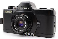 Pentax auto110 SLR Film Camera Black with 24mm f/2.8 Lens From JAPAN MINT #219