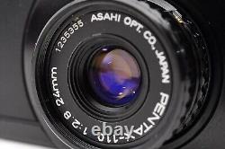Pentax auto110 SLR Film Camera Black with 24mm f/2.8 Lens From JAPAN MINT #219