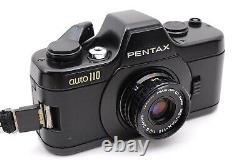 Pentax auto110 SLR Film Camera Black with 24mm f/2.8 Lens From JAPAN MINT #219