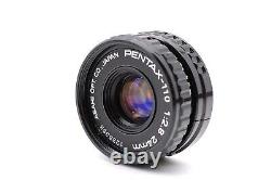 Pentax auto110 SLR Film Camera Black with 24mm f/2.8 Lens From JAPAN MINT #219