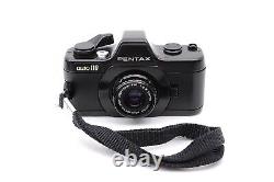 Pentax auto110 SLR Film Camera Black with 24mm f/2.8 Lens From JAPAN MINT #219