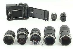 Perfect repairMamiya 7II Black + 43,65,80,150,210mm 5Lens + 2Finder JAPAN 838