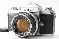 RARE! 648xxxx N/MINT Nikon F Eye Level 35mm Film Camera 50mm 1.4 Lens JAPAN