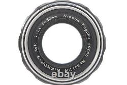 RARE! 648xxxx N/MINT Nikon F Eye Level 35mm Film Camera 50mm 1.4 Lens JAPAN