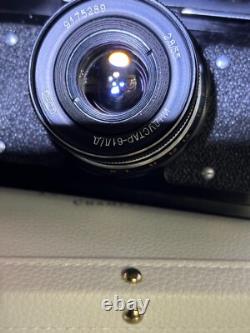 RARE BLACK? Near MINT? FED 5B Rangefinder Film Camera 55mm F/2.8 Lens JAPAN