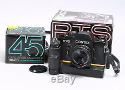 RARE DEMONSTRATION MODEL - CONTAX RTS With TESSAR 45MM F/2.8 T LENS, BOXED