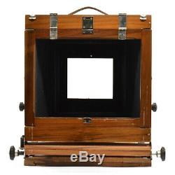 RARE FKD 18x24cm Large Format Wooden Camera with Lens & Cassettes! Read