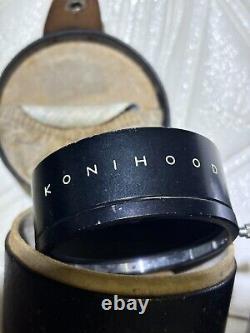 RARE? MINT with HOOD? Konica FS Film Camera Hexanon 52mm F/1.8 From Japan