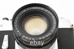 RARE? MINT with HOOD? Konica FS Film Camera Hexanon 52mm F/1.8 From Japan