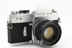 RARE? MINT with HOOD? Konica FS Film Camera Hexanon 52mm F/1.8 Lens From JAPAN