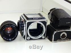 RARE SALUT-C USSR MEDIUM Format 6x6 HASSELBLAD COPY FILM camera withs Lens AS IS