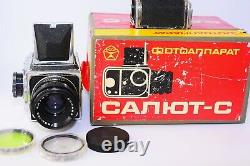 RARE SALUT-C USSR MEDIUM Format 6x6 HASSELBLAD COPY FILM camera withs Lens VEGA-12