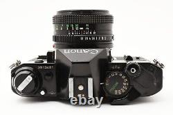 READ Exc+5 Canon AE-1 Program Black 35mm film Camera NEW FD 50mm F/1.8 JAPAN
