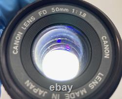 READ Exc+5 Canon AE-1 Program Black 35mm film Camera NEW FD 50mm F/1.8 JAPAN