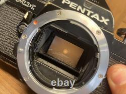 READ Exc+5 Pentax MX Black Film Camera SMC M 50mm F/2 Standard Lens From JPN