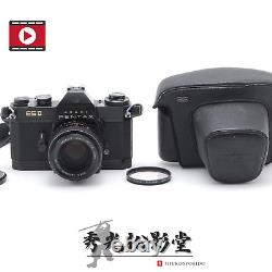 READ? N MINT? Asahi Pentax ESII Black Film Camera SMC Takumar 50mm f1.4 Lens Japan