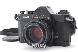 READ? N MINT? Asahi Pentax ESII Black Film Camera SMC Takumar 50mm f1.4 Lens Japan