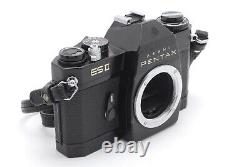 READ? N MINT? Asahi Pentax ESII Black Film Camera SMC Takumar 50mm f1.4 Lens Japan