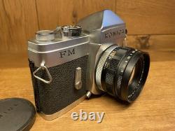 READ Near Mint Konica FM Film Camera Hexanon 52mm F/1.8 Standard Lens /Japan