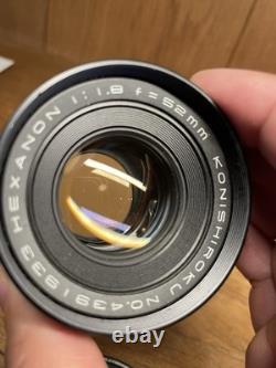 READ Near Mint Konica FM Film Camera Hexanon 52mm F/1.8 Standard Lens /Japan