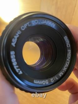 READ Near Mint Pentax MX Film Camera SMC M 50mm F/2 Standard Lens From Japan