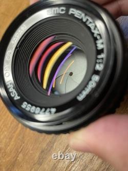 READ Near Mint Pentax MX Film Camera SMC M 50mm F/2 Standard Lens From Japan