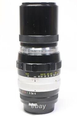 READ! Nikon F2 Photomic Silver SLR Film Camera Nikkor-Q 200mm F/4 Non Ai Lens