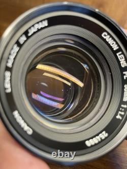 READ Rare Black Near Mint Canon FT QL Film Camera FL 50mm F/1.4 28mm F/3.5