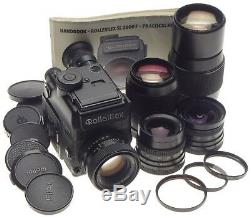 ROLLEIFLEX SL 2000 F motor 35mm film camera kit 5 lenses complete manual caps