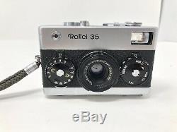 ROLLEI 35 FILM CAMERA WithZEISS TESSAR 40MM F3.5 LENS GERMANY WORKS SEE LISTING