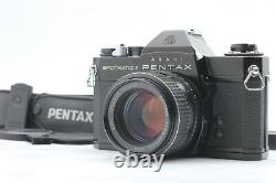 Rare BlackExc+5 Pentax Spotmatic F SPF + 50mm f1.4 Lens Film Camera From JAPAN
