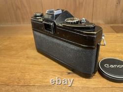 Rare Black Exc+5 Canon FT QL Film Camera FL 50mm F/1.8 Lens From Japan